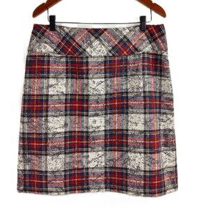 Tribal Plaid Skirt, Size 12